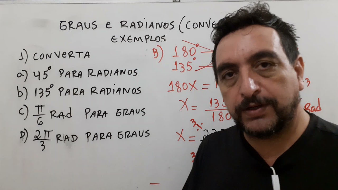 Graus em radianos aula 01