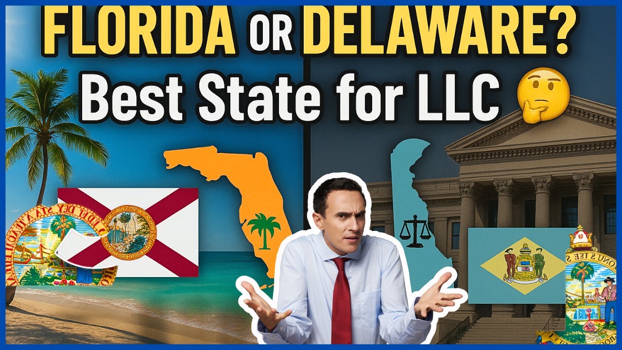 Florida vs. Delaware LLC: Which is Better for Your Business? What State Should You Setup Your LLC??