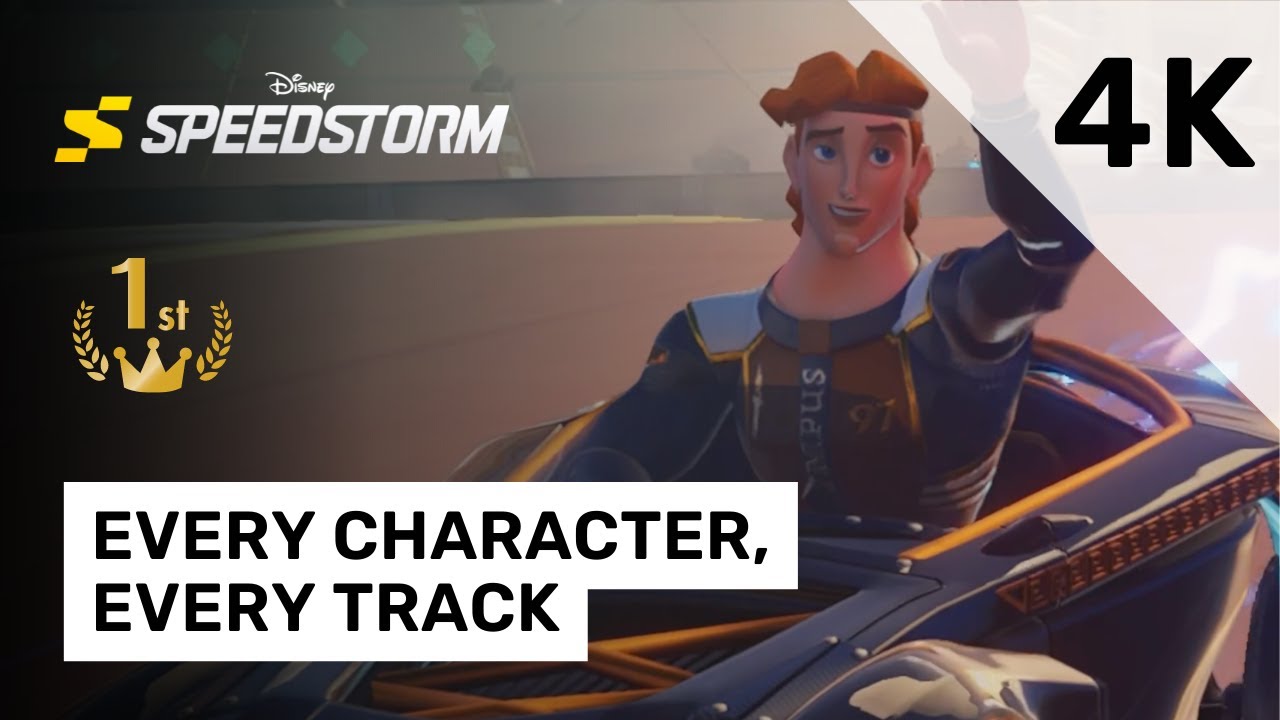 Gameplay of All Characters and Every Track | 1st Place | Disney Speedstorm Beta