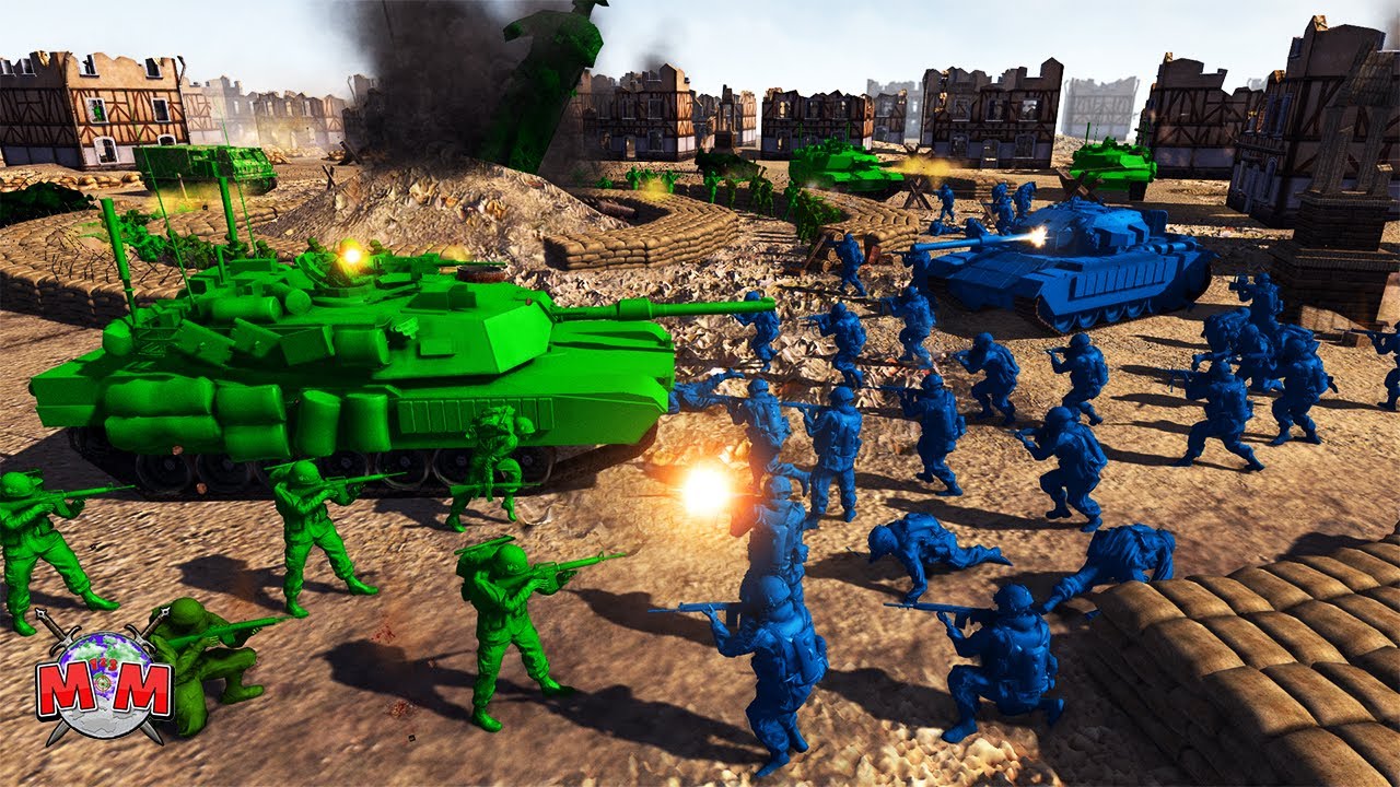 BLUE ARMY MEN Counter-Attack GONE WRONG ! Army Men Of War