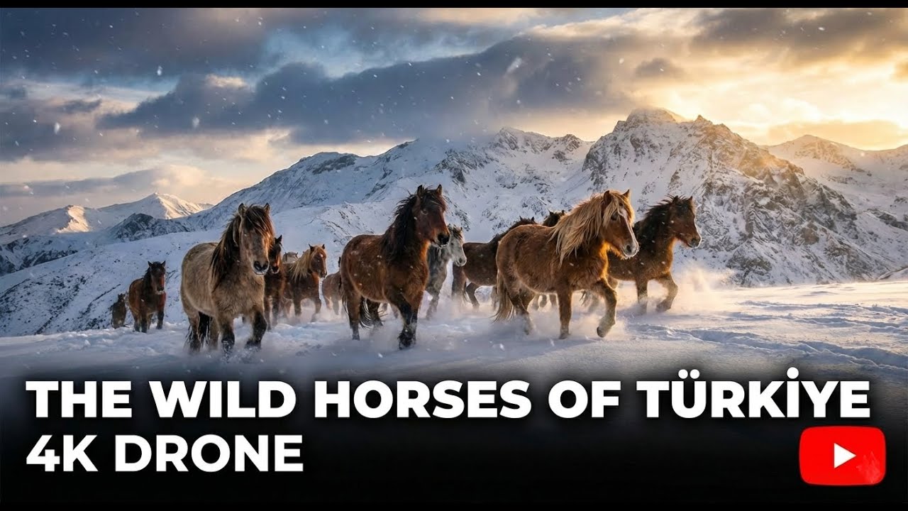 The Wild Horses Of Türkiye - 4K Drone