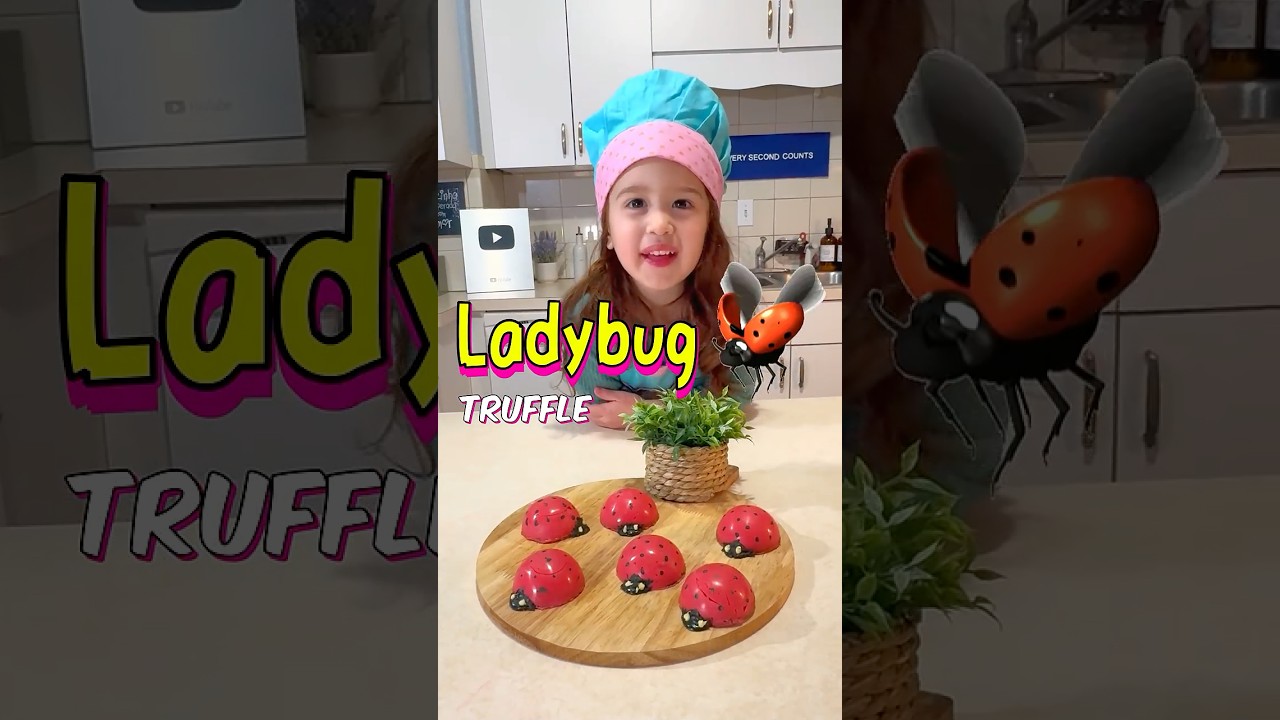 🐞LADYBUG TRUFFLE BY CHEF LIS | FOOD VIDEOS FOR KIDS AND ADULTS |  FUNNY TODDLER