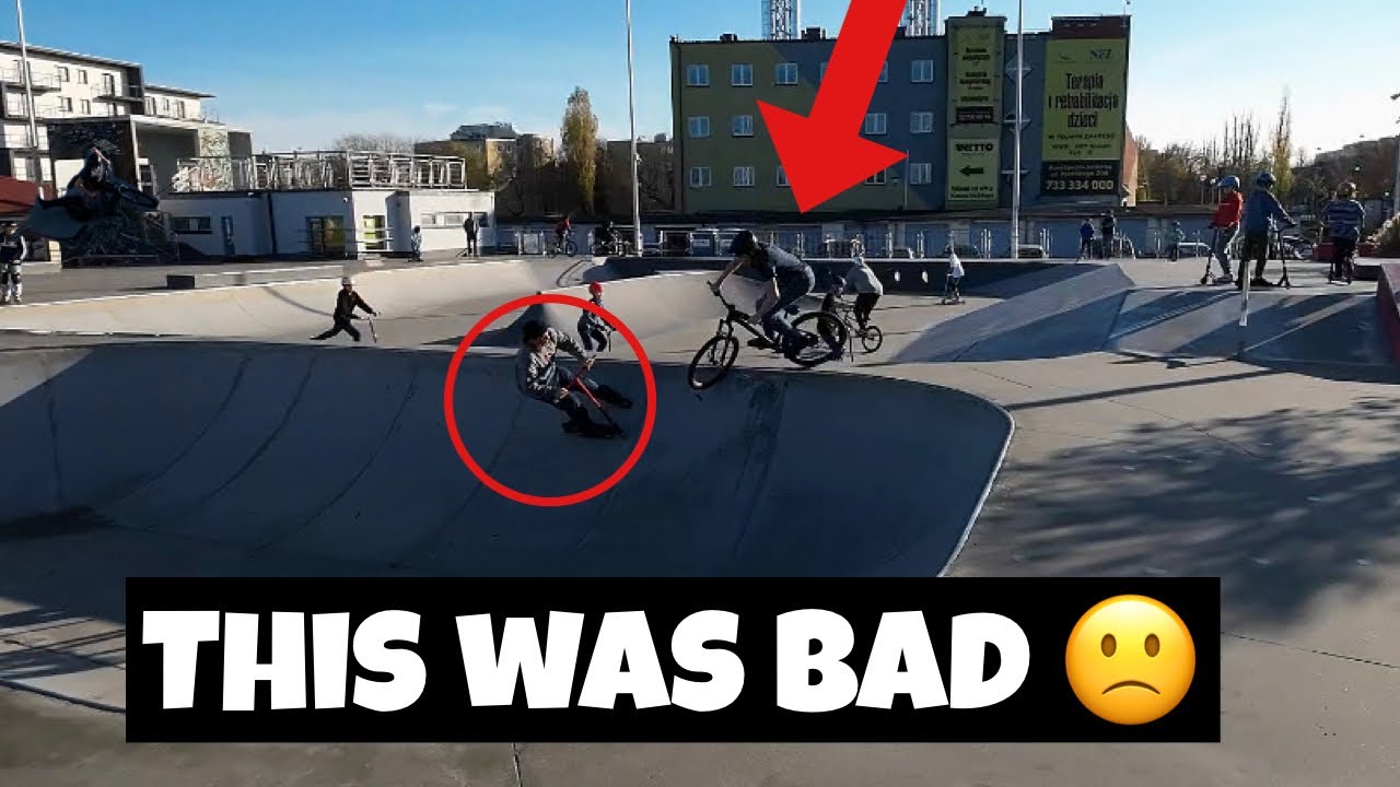 scooter kids at the skatepark (skatepark piaseczno)