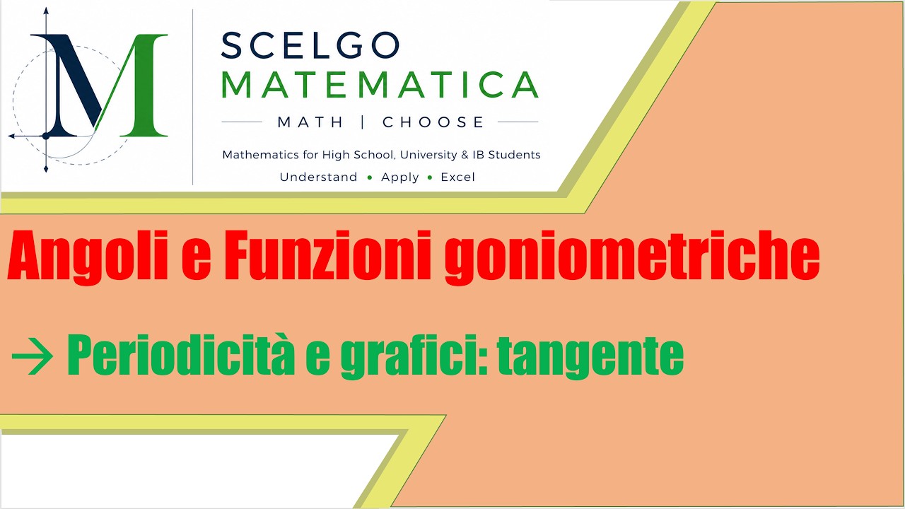 1.5 Periodicità e grafici delle funzioni goniometriche: tangente