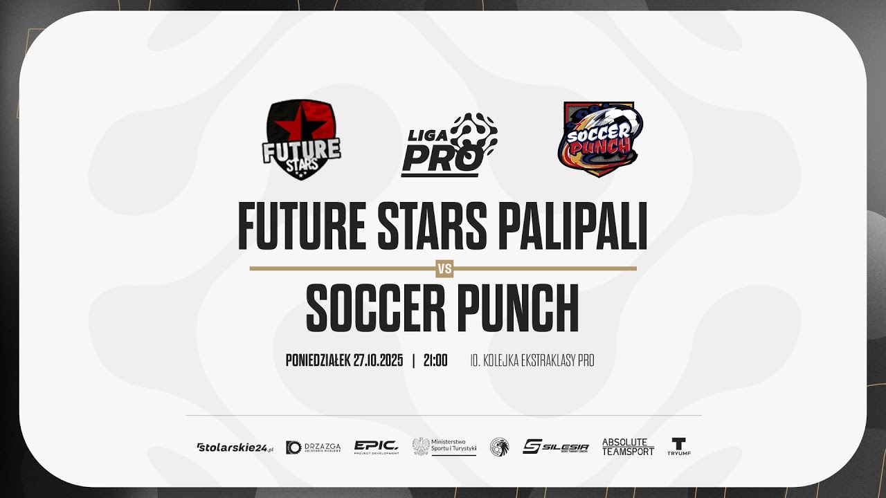 FUTURE STARS PALIPALI - SOCCER PUNCH | PRO LIGA, Sezon Jesień 2025 - 27.10.2025