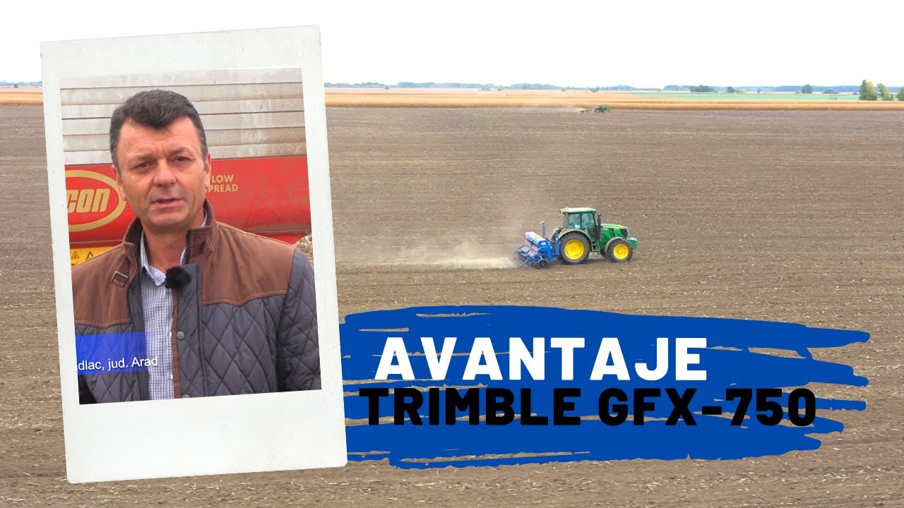 Sistemul de ghidare Trimble GFX-750 testat la Soc. agricola AgroSlavia