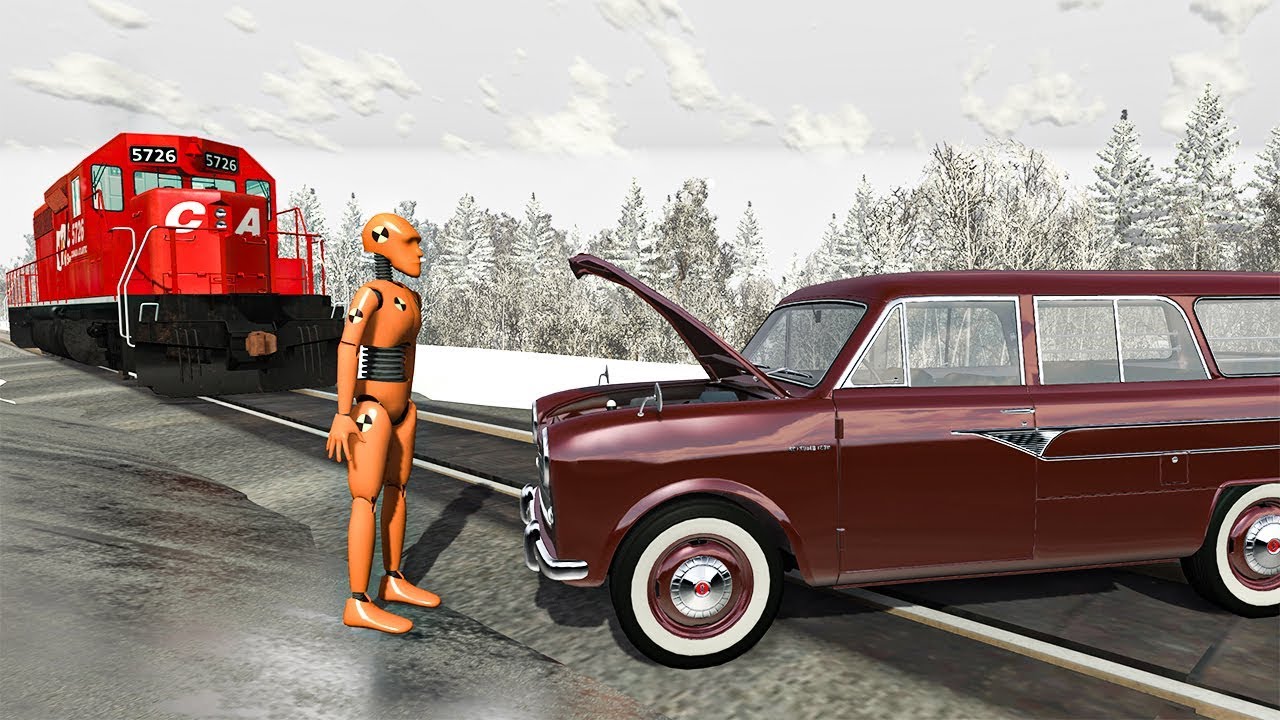 Train Accidents #8 - BeamNG DRIVE | SmashChan