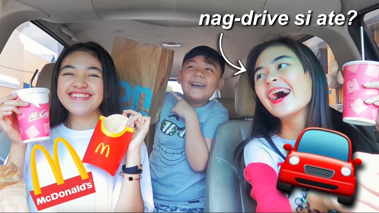McDonald's MUKBANG in the CAR! | Princess And Nicole