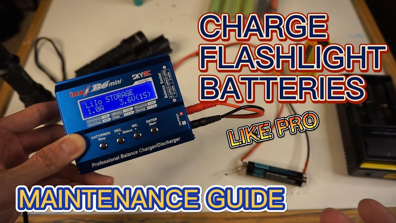 HOW TO CHARGE YOUR FLASHLIGHT BATTERIES LIKE A PRO | TIPS & TRICKS | CHARGING & MAINTENANCE GUIDE