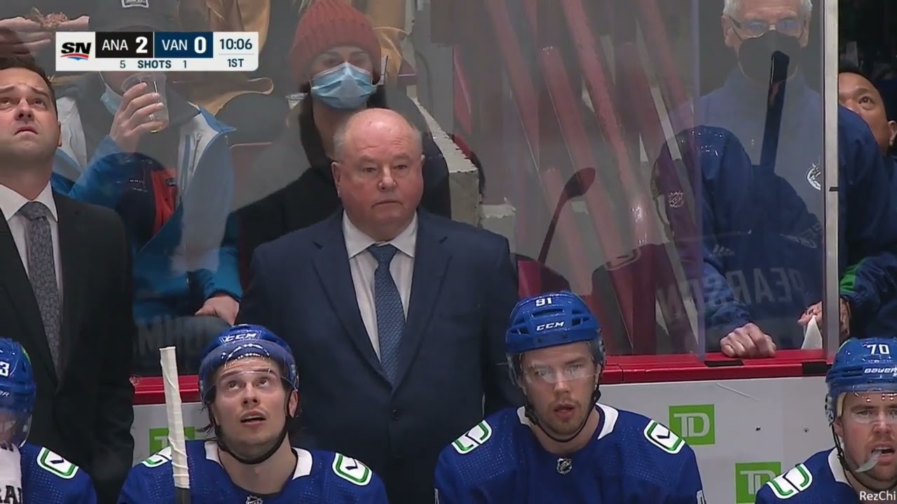 Nils H&ouml;glander tries to take a penalty for teammate Luke Schenn