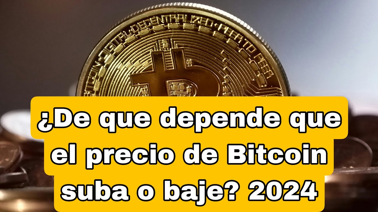 &iquest;De que depende que el precio del Bitcoin suba o baje? 2024