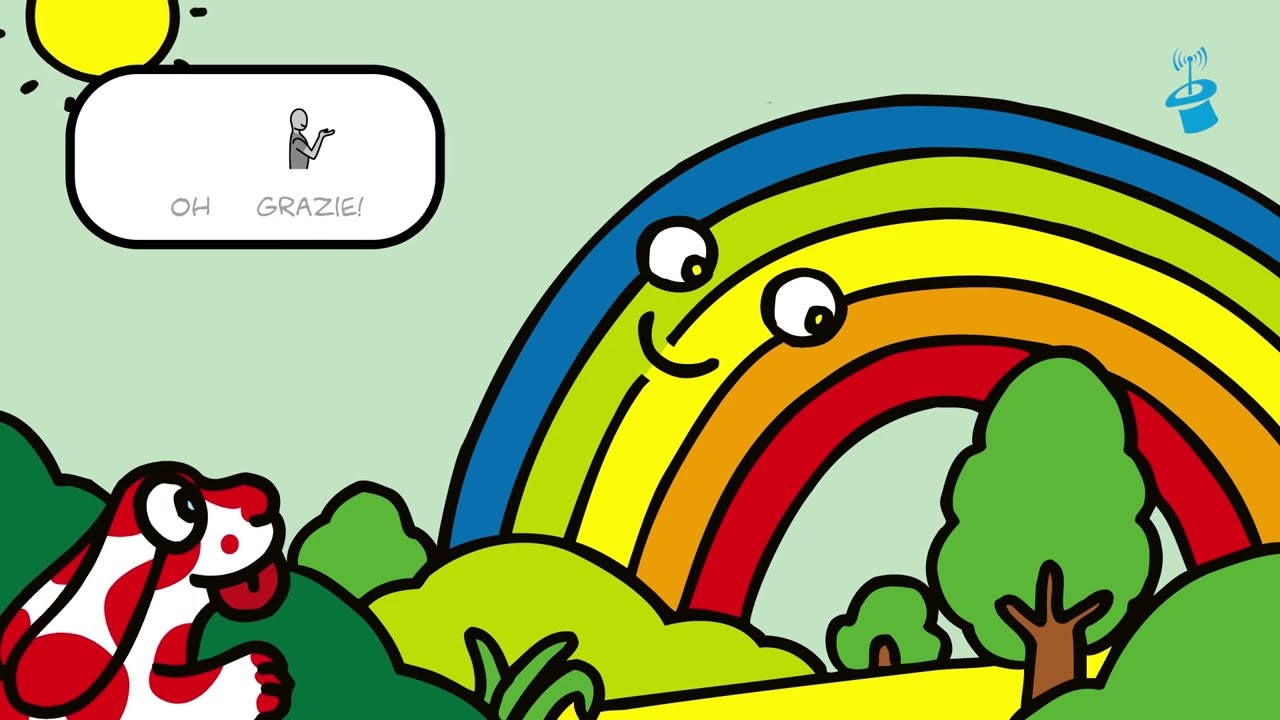 Pimpa e l'arcobaleno scolorito (CAA)