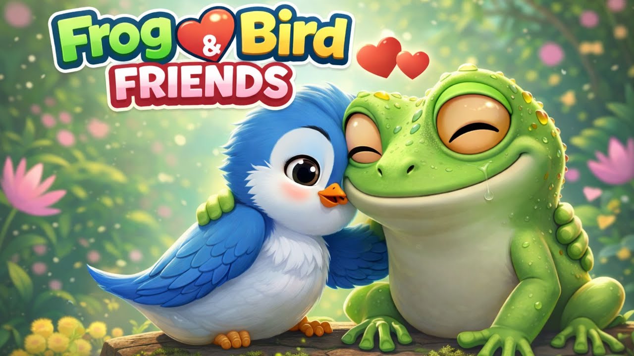 Frog & Bird’s Beautiful Friendship | Kids Cartoon Story | Moral Story for Kids