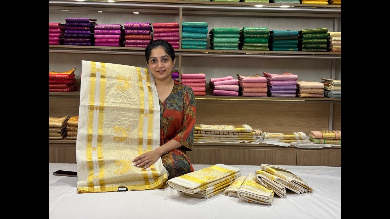 LIVE SESSION | Pure Kerala Handloom Collections #kasavusaree #handloomsaree