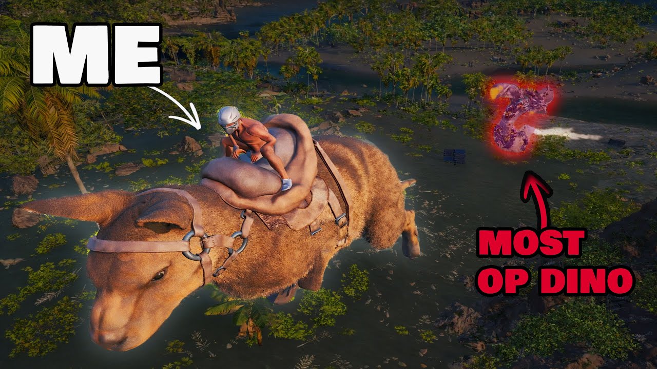 Trying to PvP with ARK's Funniest dinos (arkpoc's last  Wipe day)