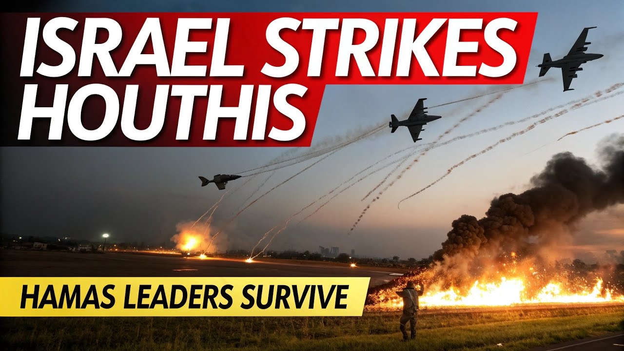 BREAKING: Israeli Bombs Rain Down on Houthis | Hamas Leaders Reportedly Survive Strike