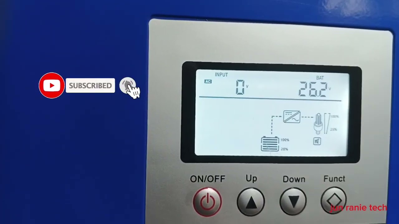 Updating SNAT 24v 1kw Power Inverter Pure Sine Wave with AC Charger, Temporary Parameter Settings.