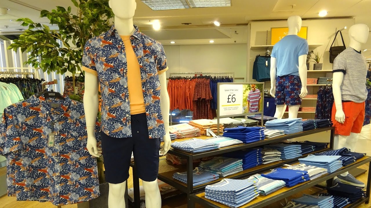 👍 Marks & Spencer Men Beach Wear | Spring Summer April 2018 | Walkthrough HD
