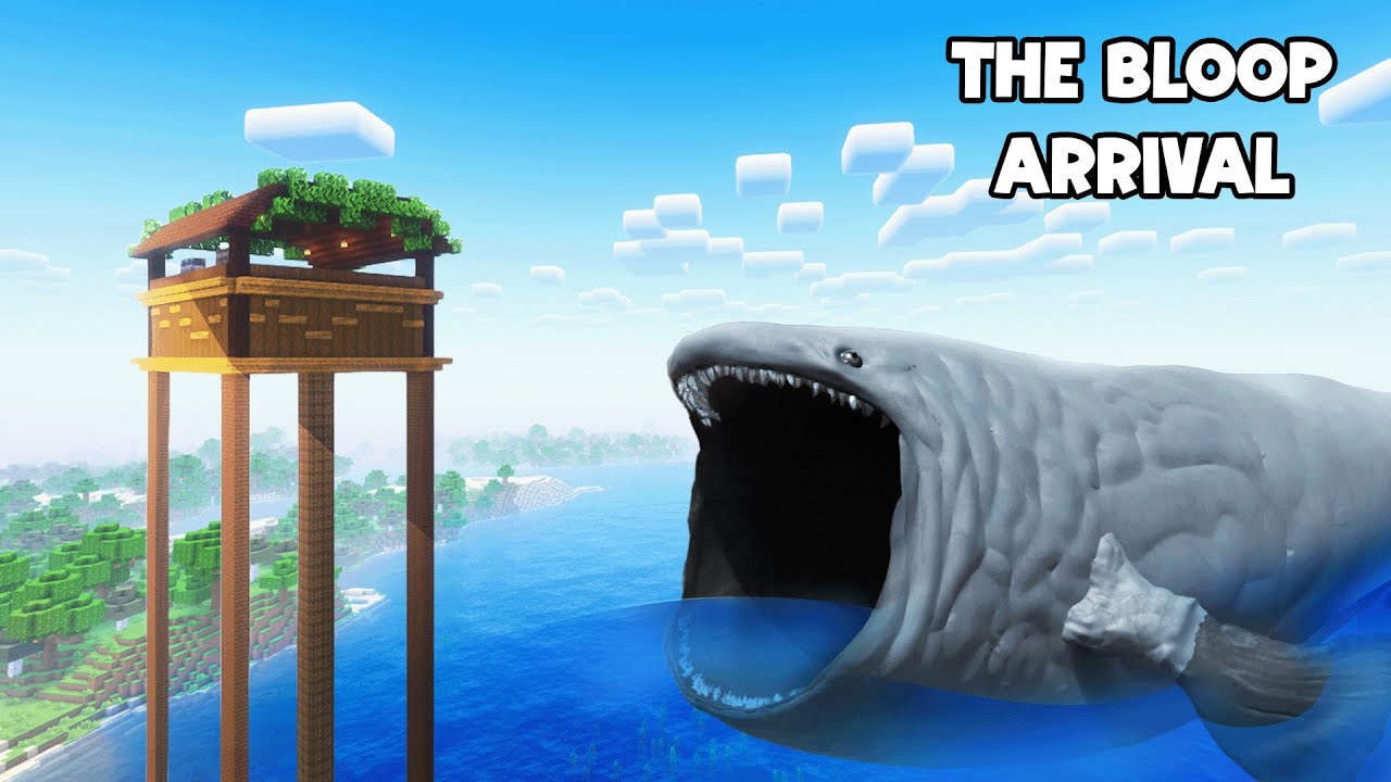 SURVIVING FROM THE BLOOP ARRIVAL IN MINECRAFT - Gameplay - Coffin meme
