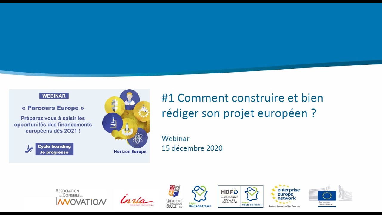 Comment construire et bien rédiger son projet européen ?