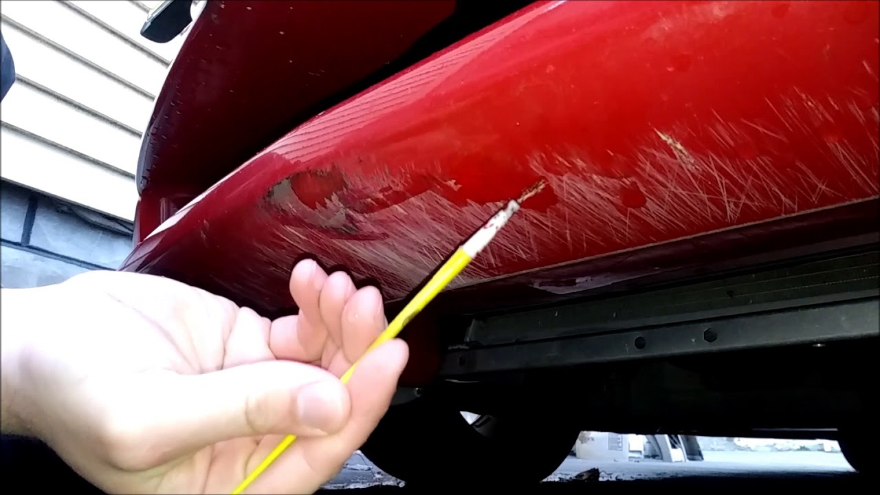 Corvette Front Bumper Scrape Touch Up (Victory Red)