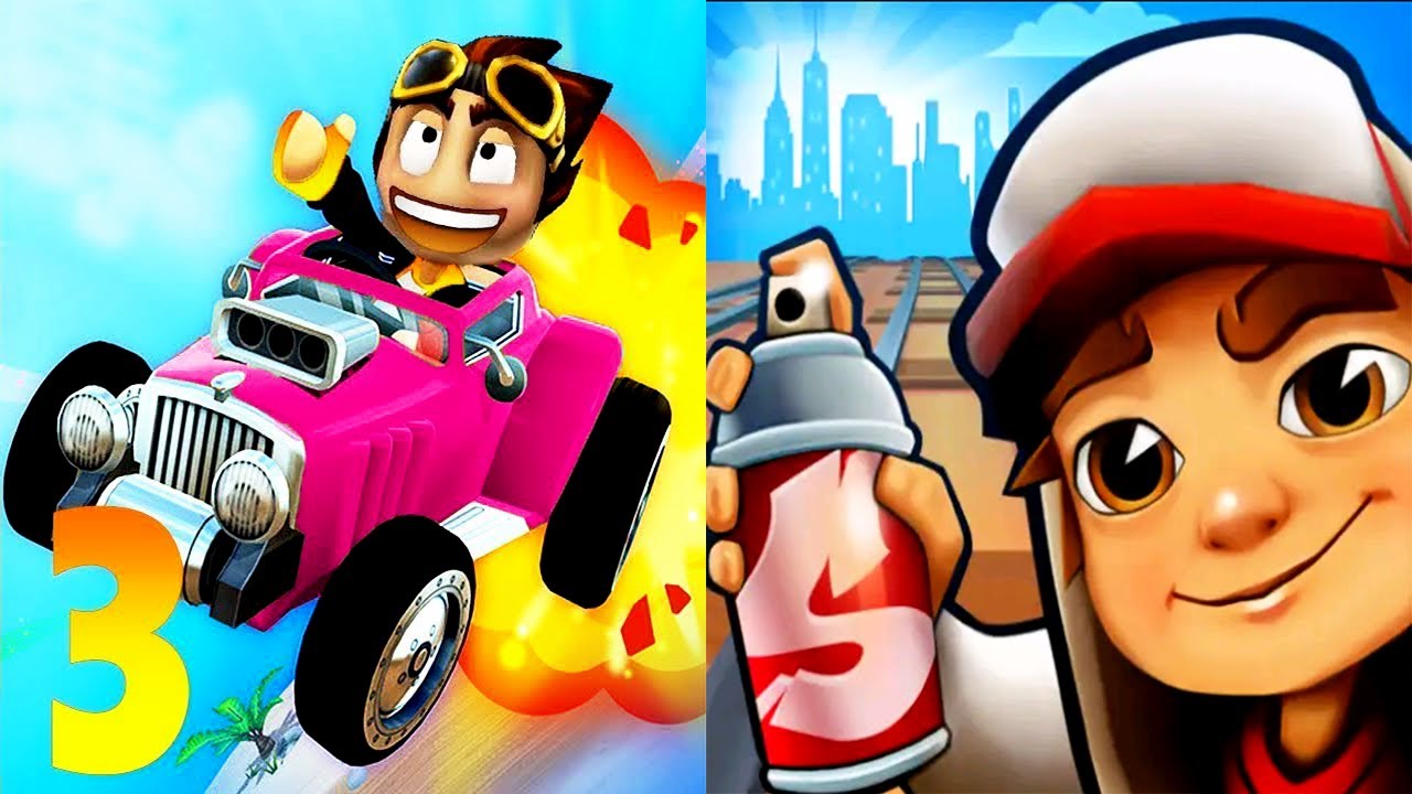 Beach Buggy Racing 3 - BB Racing 3 vs Subway Surfers