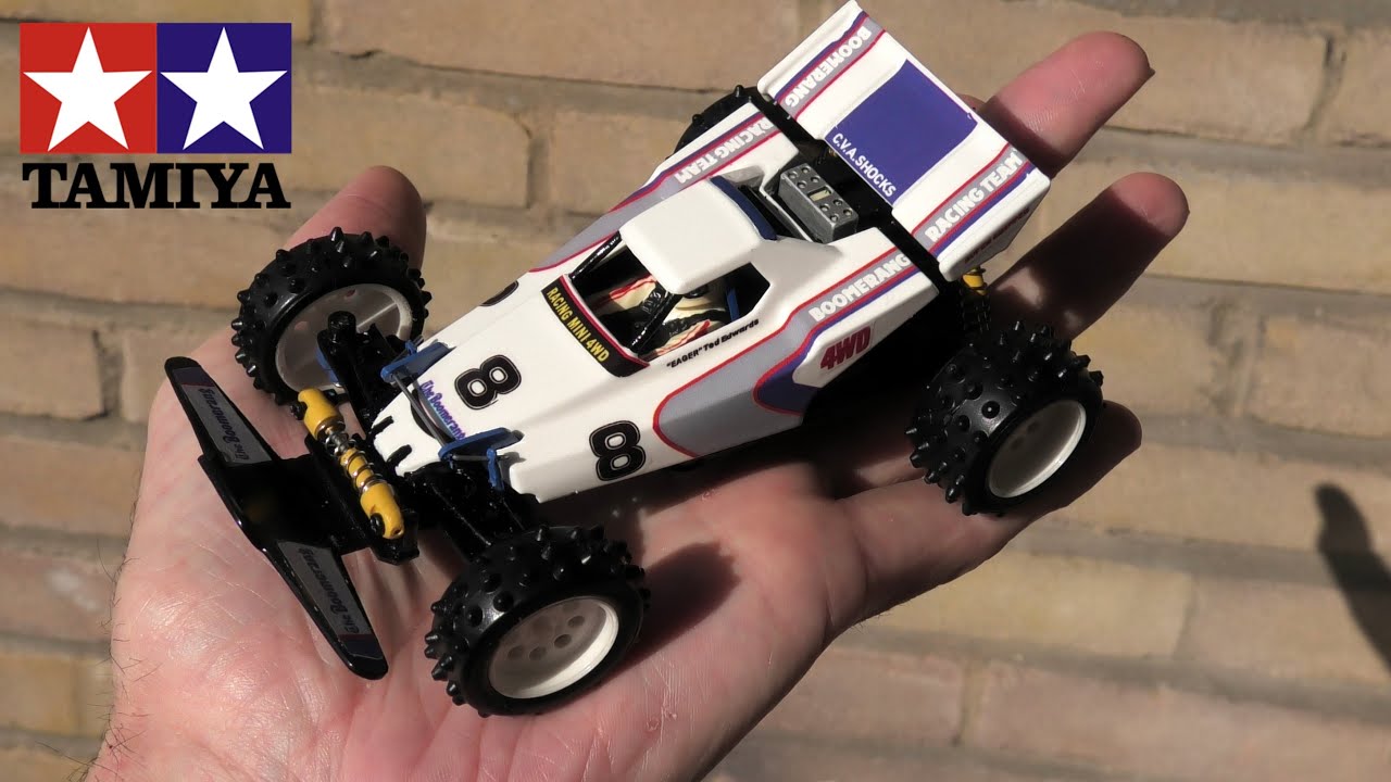 Tamiya The Boomerang Mini 4WD RC conversion (1/32 scale).