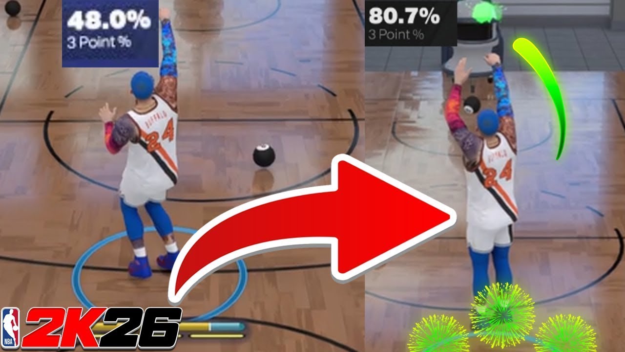 HOW to SHOOT GREENS EVERY TIME in NBA 2K26, BEST SETTINGS and TIPS 2K26