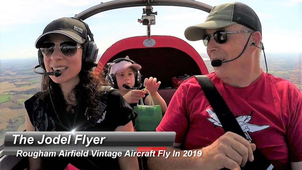 ROUGHAM VINTAGE AIRCRAFT FLY IN 2019 - and I get given an 'in flight' present