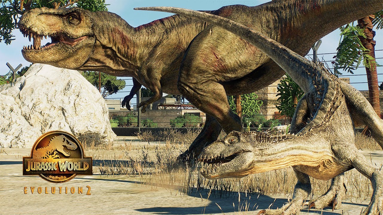 REXY 2022 VS WHITE INDORAPTOR | Jurassic World Evolution 2