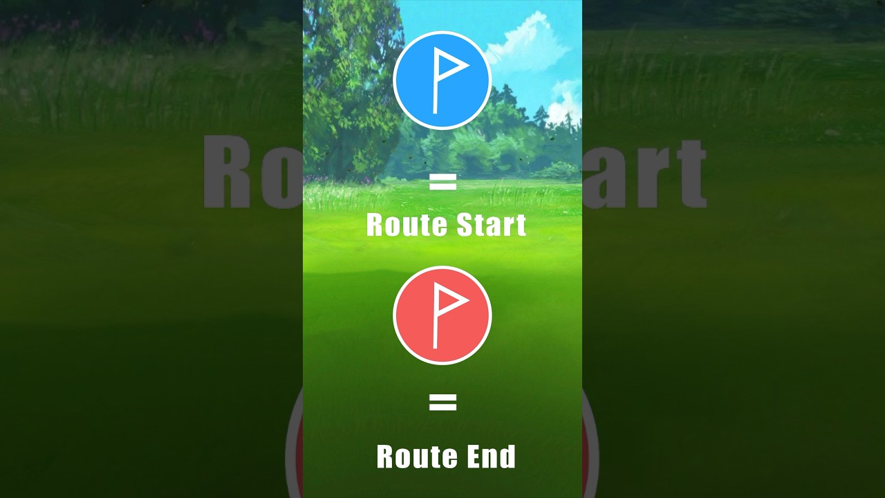 How to follow Routes in Pok&eacute;mon GO #pokemon #pokemongo #shorts