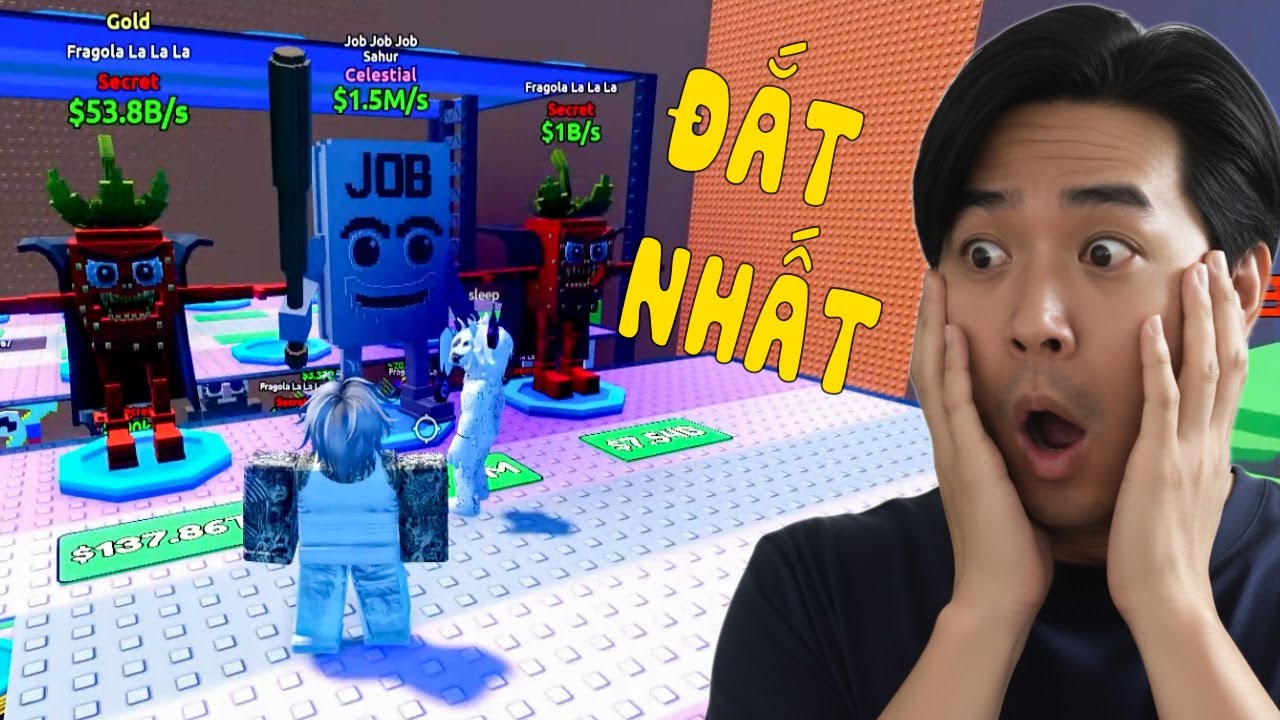 THỬ THÁCH CƯỚP Brainrots NHIỀU TIỀN NHẤT TỪ TAY BẠN FAN | Escape Tsunami For Brainrots!