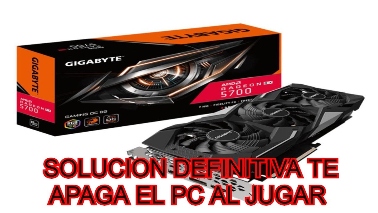SOLUCION DEFINITIVA A MI RX5700 XT ME APAGA EL PC A LOS 4 MINUTOS DE ESTAR JUGANDO UNDERVOLTING100%