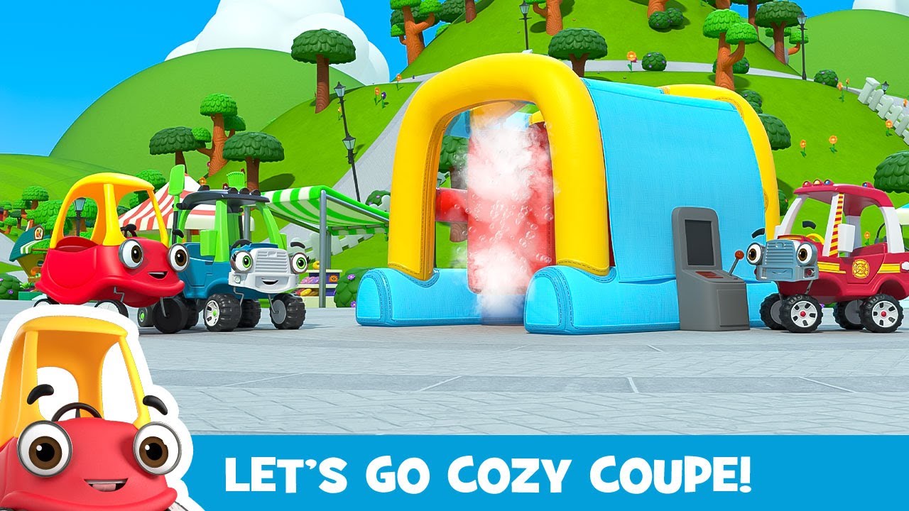 Car Wash + More | Kids Videos | Let's Go Cozy Coupe - Cartoons for Kids