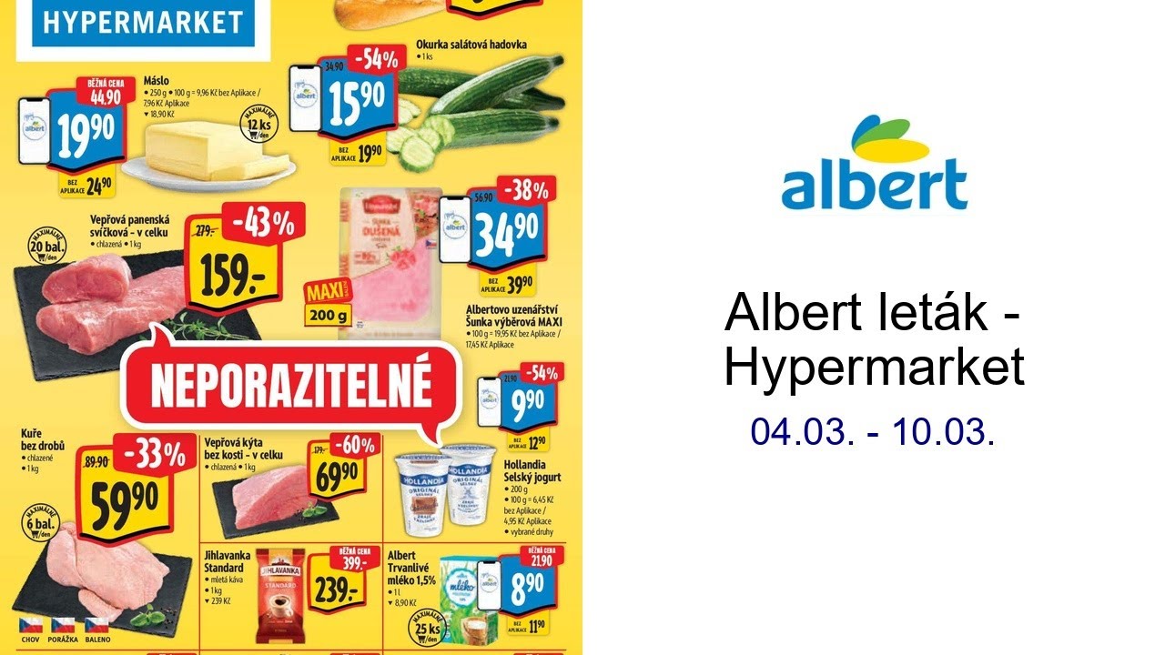 Albert leták - Hypermarket 04.03. - 10.03.