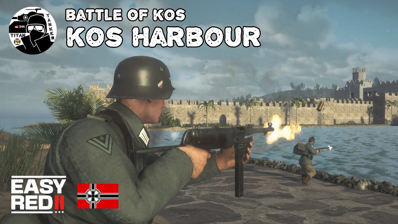 Easy Red 2 - Battle of Kos (Reworked): Kos Harbour | Germany Gameplay