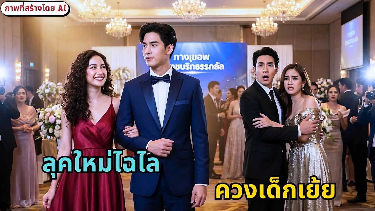 รังเกียจเมียแก่และโทรม... ช็อกเธอควงหนุ่มหล่อที่เป็นคู่แข่งเขา!(เรื่องแต่งโดย AI)