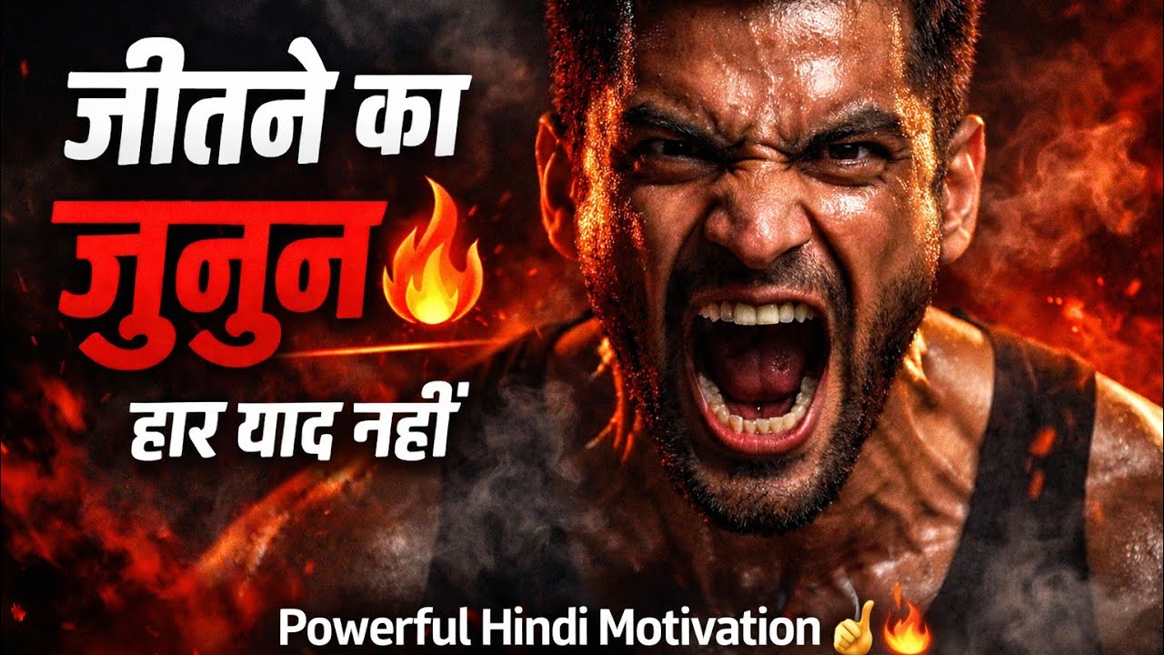 जीतने का जुनून है, हार को भूल गया 🔥 | Hindi Motivational Song 