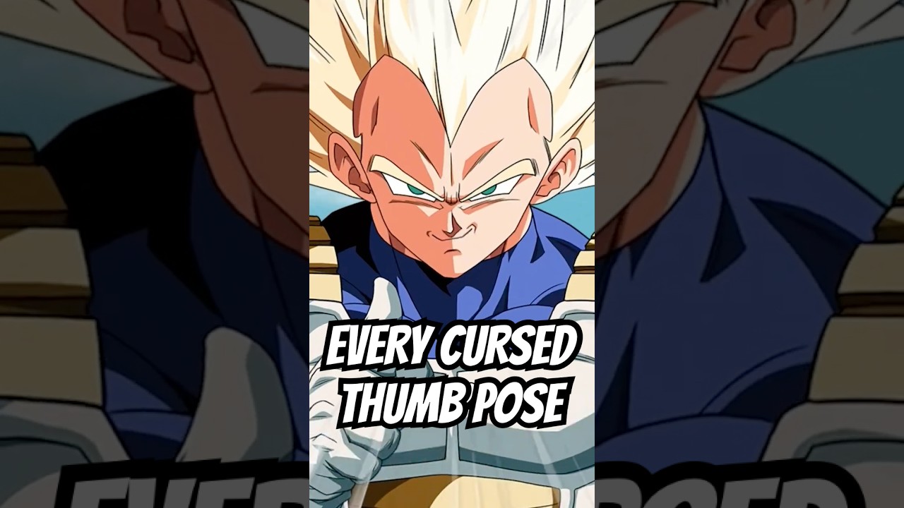 EVERY Cursed Thumb Pose in Dragon Ball Z and Super #dragonball #goku #dbz