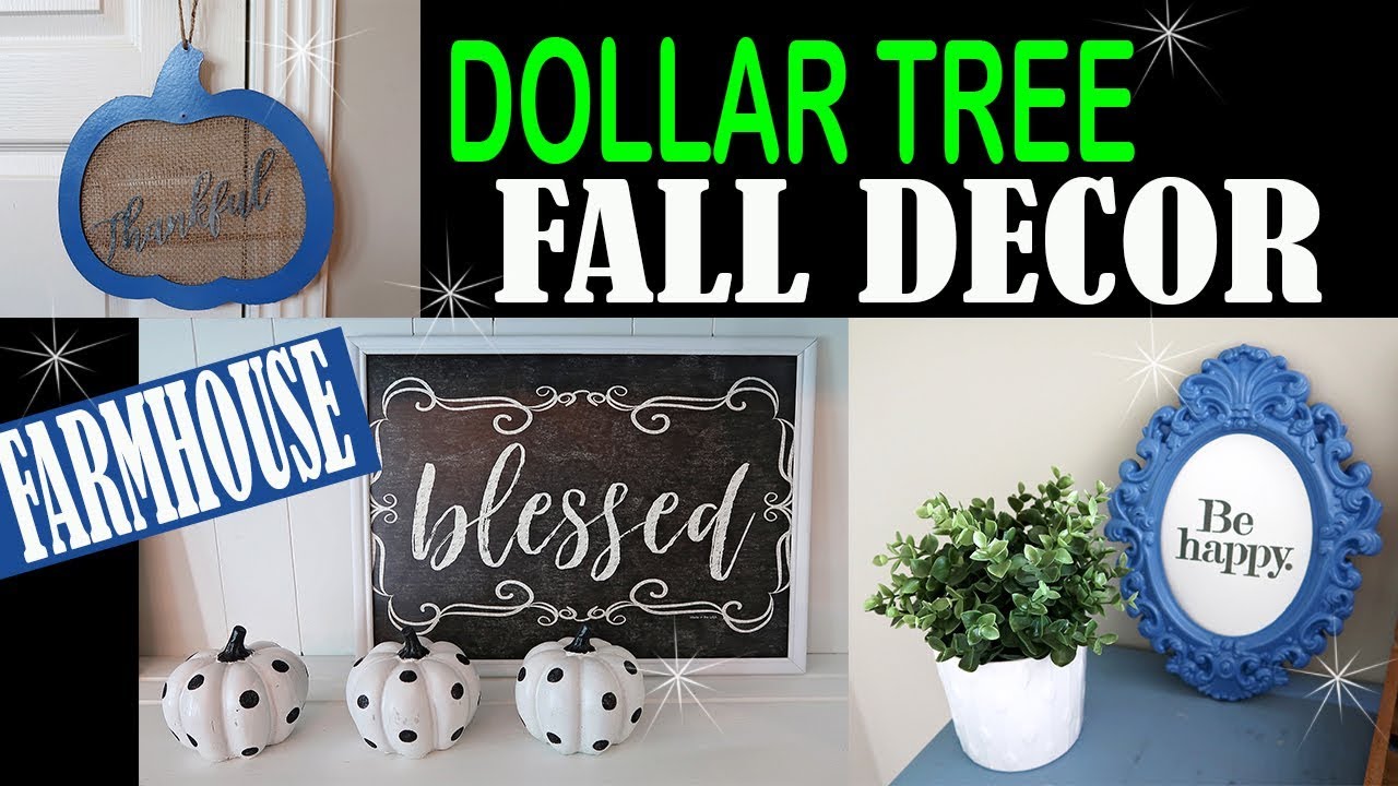 DOLLAR TREE DIY - FALL FARMHOUSE DECOR 2018