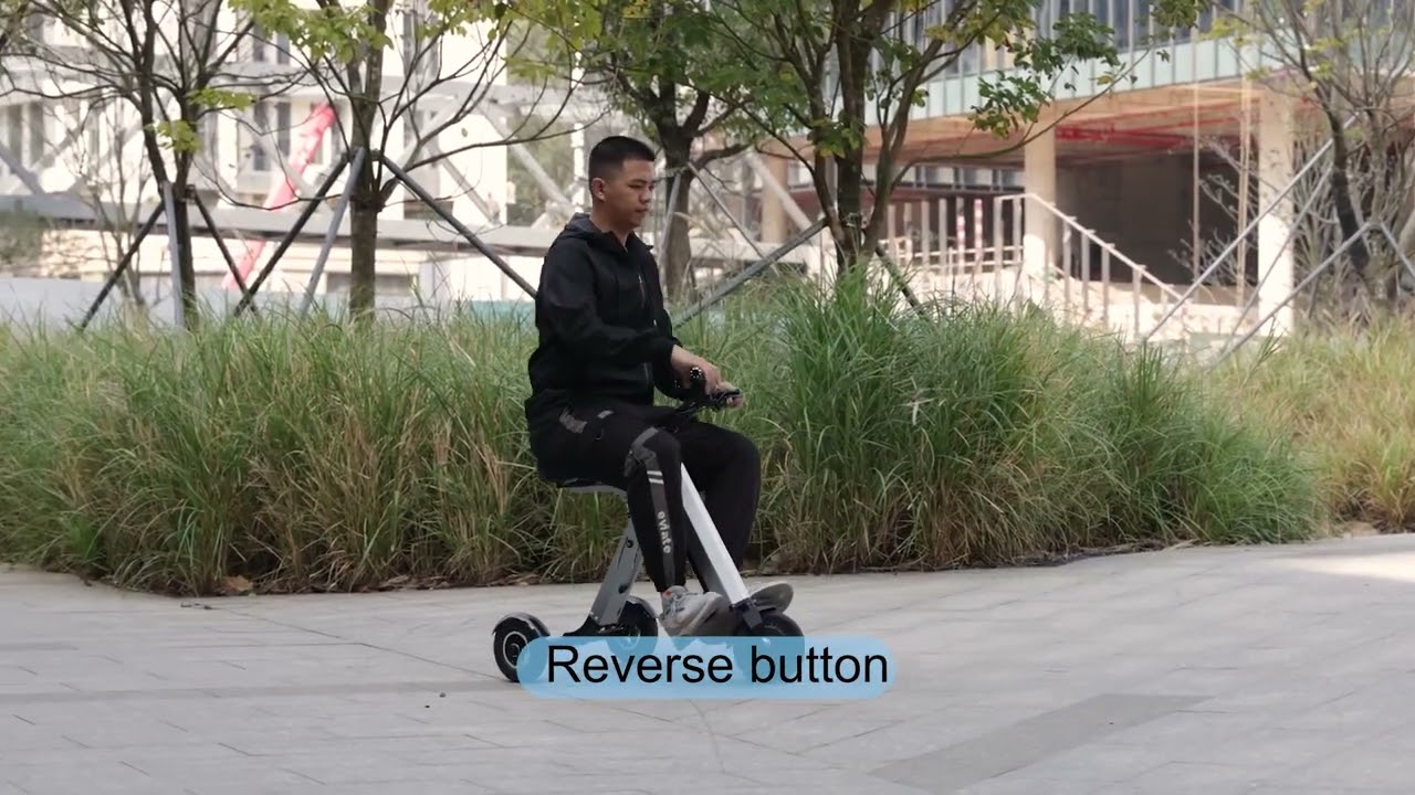 TopMate ES33 Powered Mobility Scooter 3 Wheels Foldable Trike , Removable 36V 7.8AH Battery