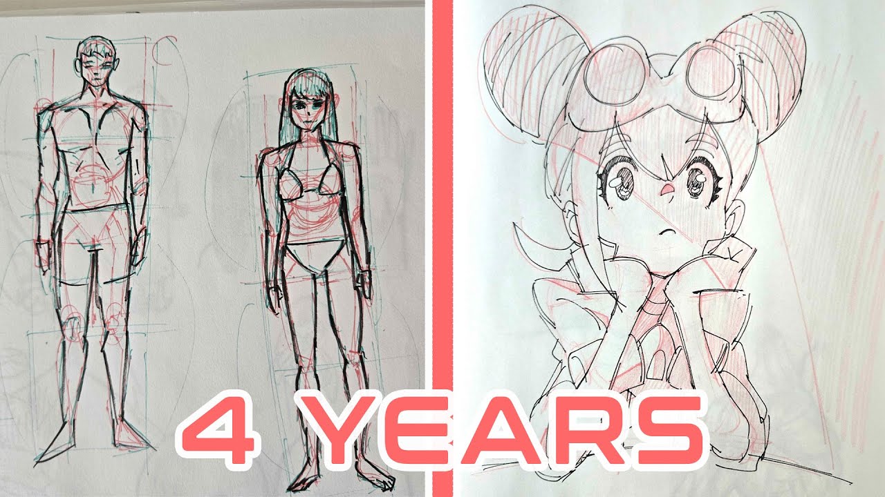 First Sketchbook vs Last Sketchbook