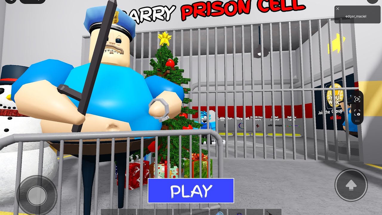 [FREE ITEMS!] BARRY'S PRISON RUN! Roblox Obby Walkthrough 4 deaths 4K