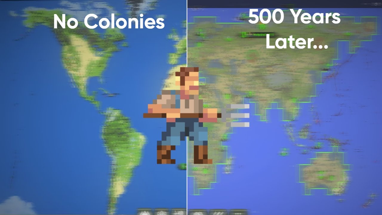 2500 Humans Colonies Earth (Worldbox Timelapse)
