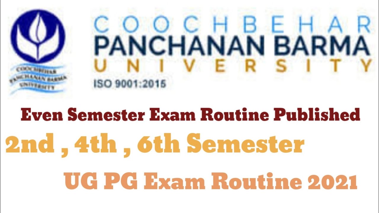 CBPBU UG PG Even Semester Exam Routine Published || 2021 Even(2nd,4th,6th) Semester Online Exam