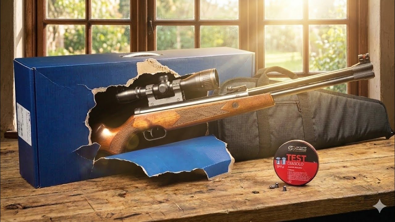 Wiatrówka Prezentacja Hammerli Hunter Force 900 Combo Cal.4.5mm. Dolny naciąg Unboxing PL