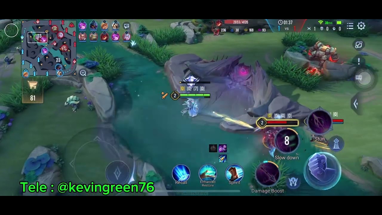 Arena of Valor server EU version 1.60.1.2- Map hack, All skins, Aim general,...