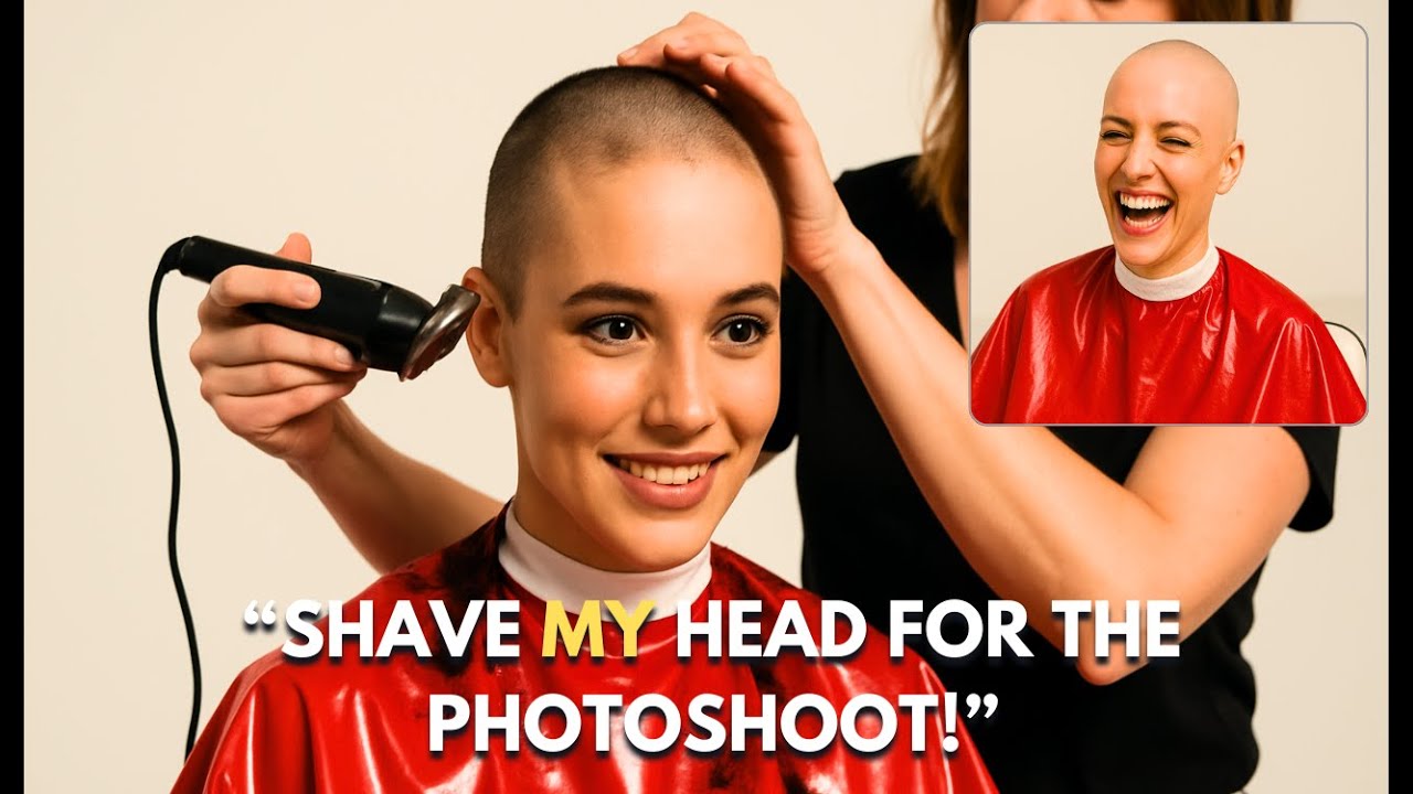 Shave My Head For The Photoshoot - Headshave Stories
