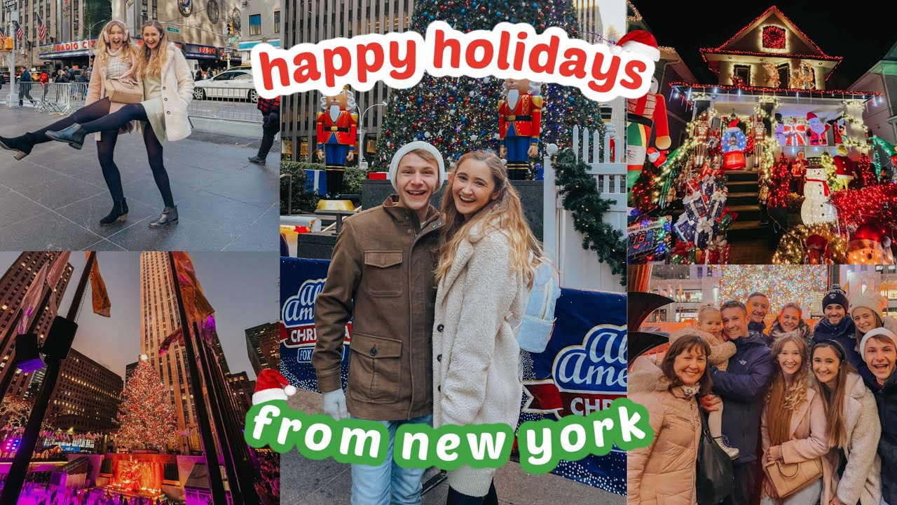 christmas in new york with my boyfriend + family: dyker heights, rockefeller tree + levain bakery