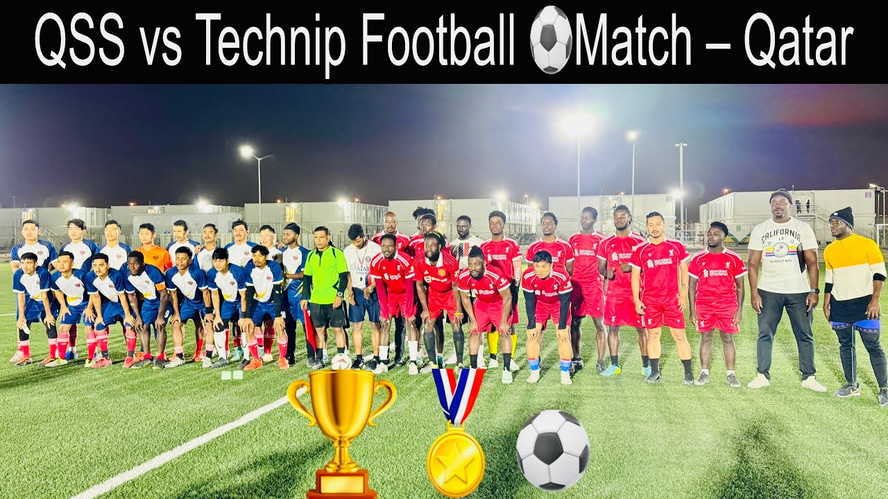 QSS vs Technip ⚽ Qatar Football Match #football  #footballskills  #football2026 #vlog #footballlive 